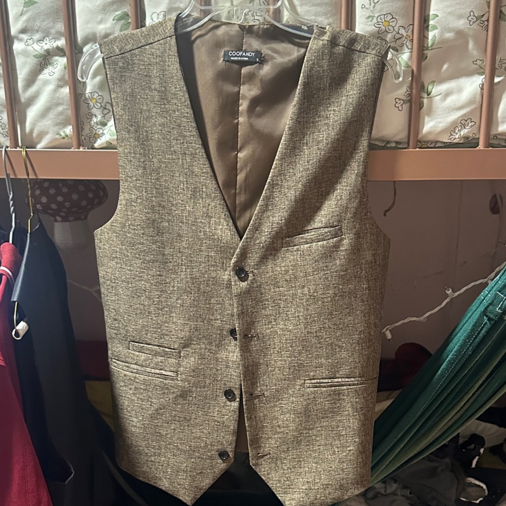 Elegant Tan Vest for Men